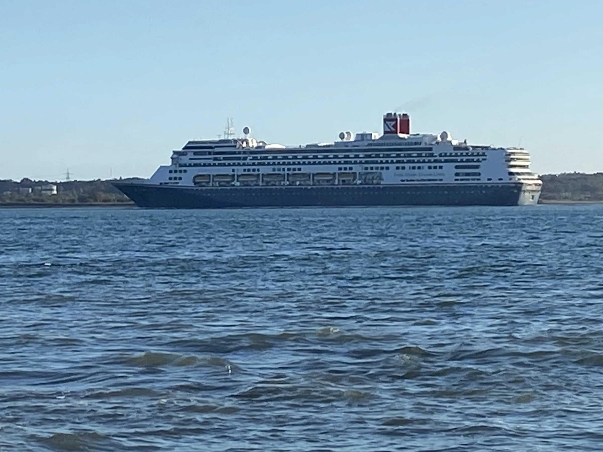 Cruise ship Borealis under way near Southampton - photograph by Simon Daniels